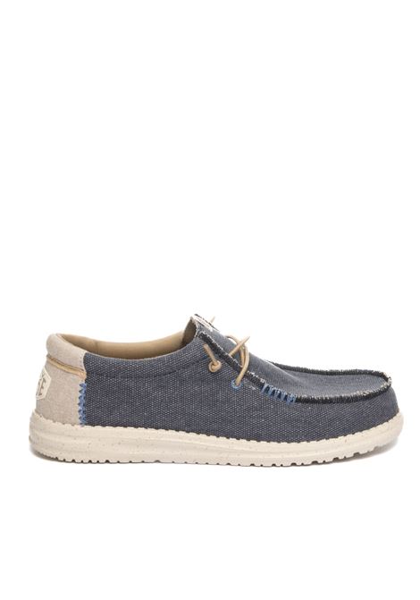 Navy wally sneaker HEY DUDE | 40952WALLY COASTLINE-410